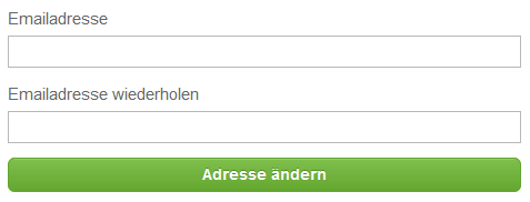 Anpassen der E-Mail-Adresse