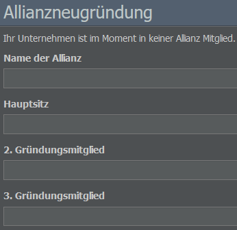 Allianzneugründung