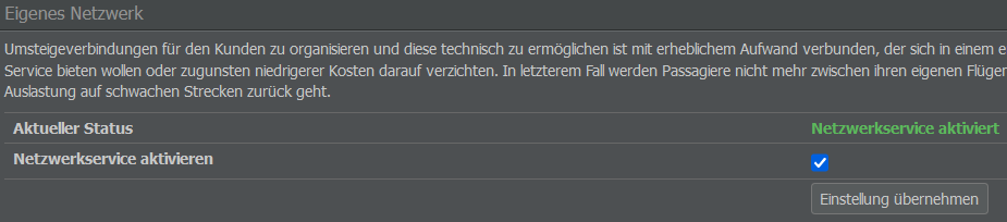 Netzwerkservice aktivieren