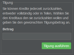 Rückzahlung von Krediten