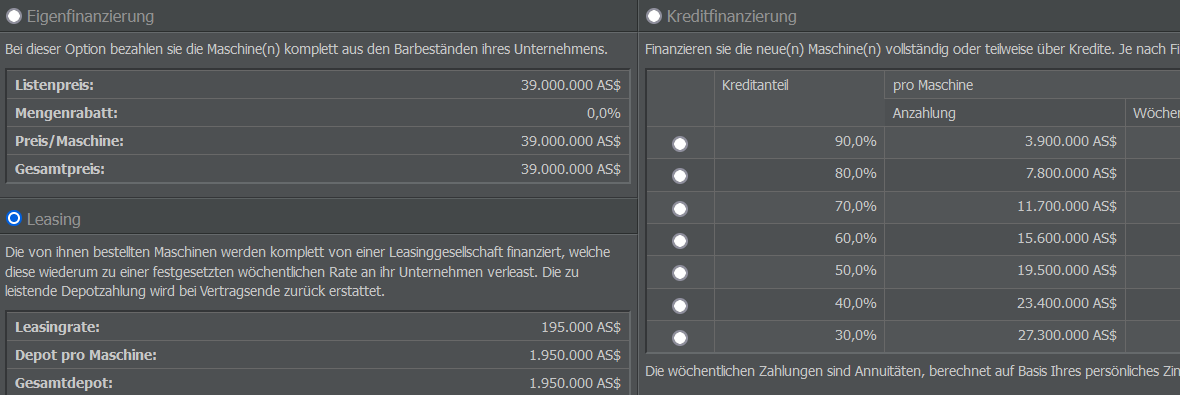 Kaufoptionen